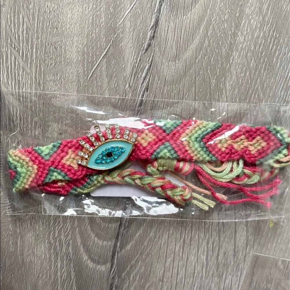 Bohemian evil eye bracelet